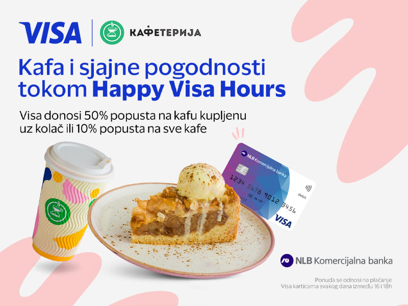 Kafa ima još lepši ukus uz Visa kartice